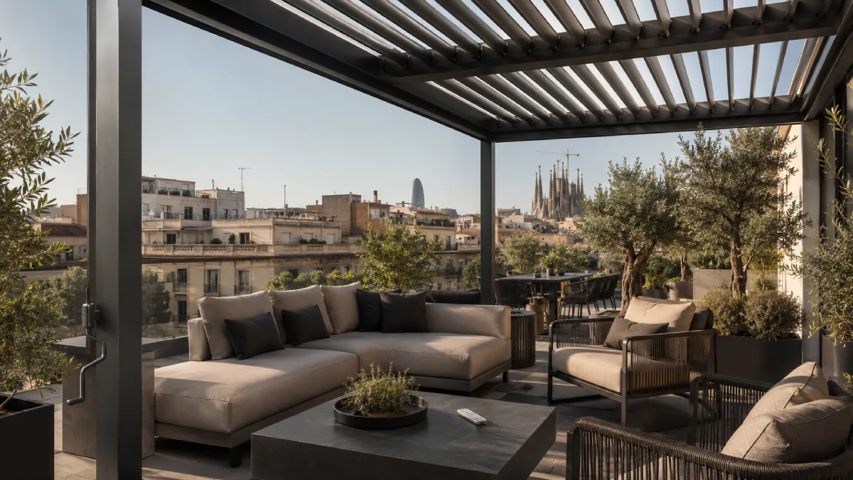 Diferencias entre pérgola bioclimática manual y motorizada