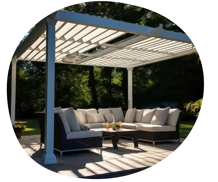 Pérgola bioclimática con medidas estándar en Barcelona